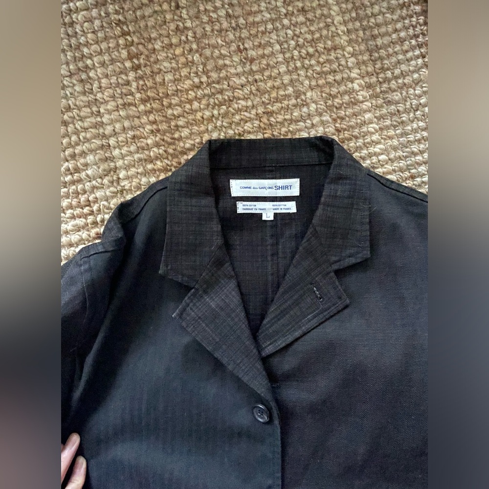 commes des garcons shirt single breast blazer for men sizeL